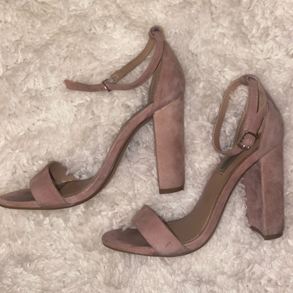 Used Pink suede Steve Madden Heels
